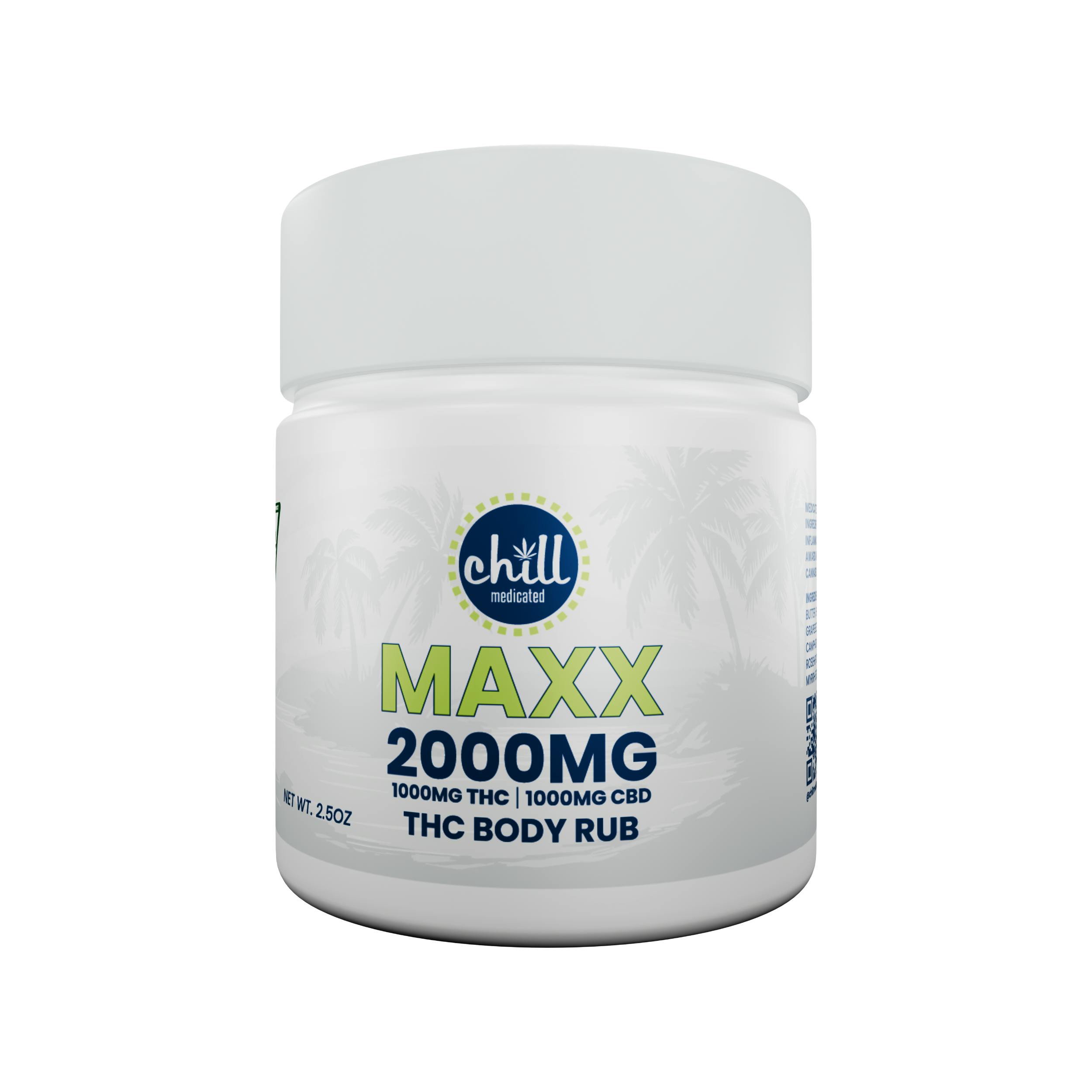 MAXX Body Rub I 1000mg THC : 1000mg CBD