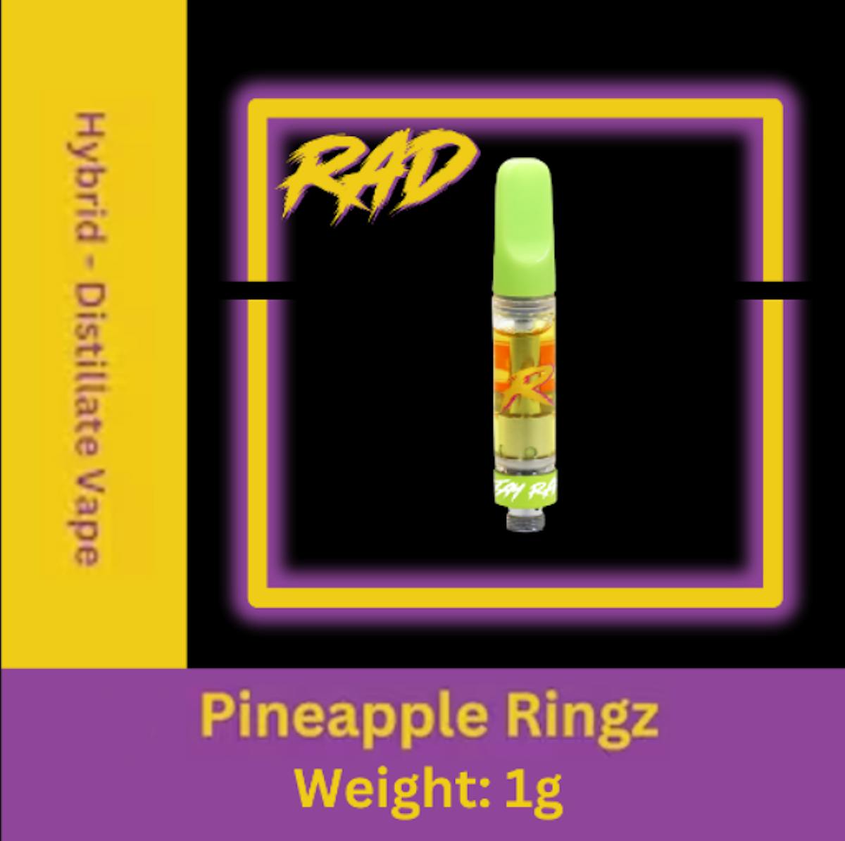 Photo of RAD | Pineapple Ringz | Cartridge | 1g Live