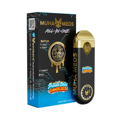 Muha Meds - 2g Disposable - Frosted Mint Cookies - DISPOSABLES by Muha Meds at King of Budz
