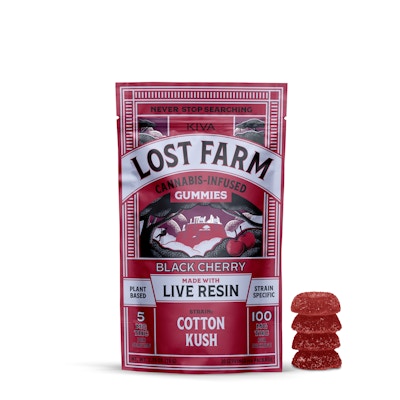 Product Cotton Kush x Black Cherry | Live Resin Gummies 20pk