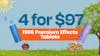 4 for $97 - 1906 Premium Tablets w/ Effects