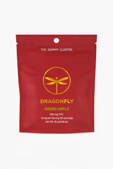 Dragonfly - 100mg Gummies Cluster - Green Apple