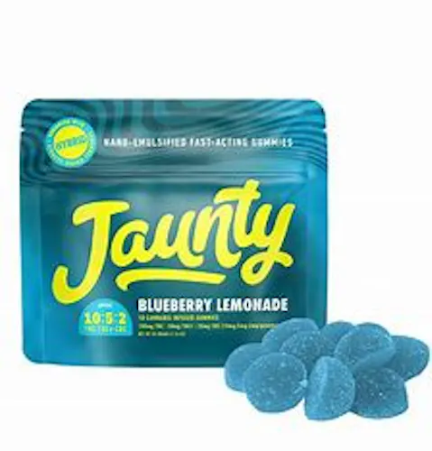 Jaunty Gummies | 10:5:2 THC:THCv:CBC 2PK | Blueberry Lemonade [H]-active