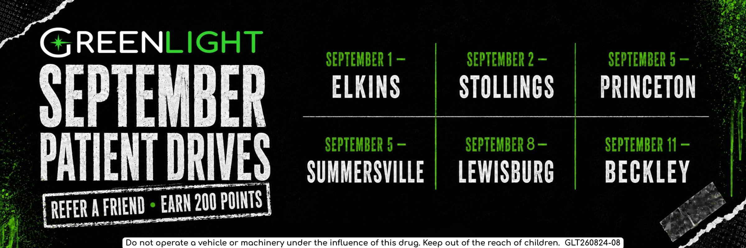 September Patient Drives