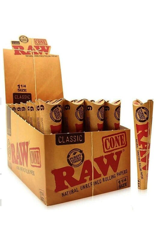 Raw - Natural Unrefined Pre-Rolled Cone - 1 1/4