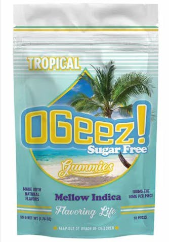 Ogeez! - Tropical Sugar Free Gummies - Mellow (I) (100mg)