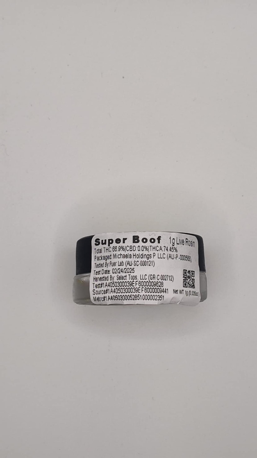 Terp Talk | Live Rosin - 1g - Superboof