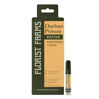 Florist Farms | Durban Poison - 1g Vape Cart