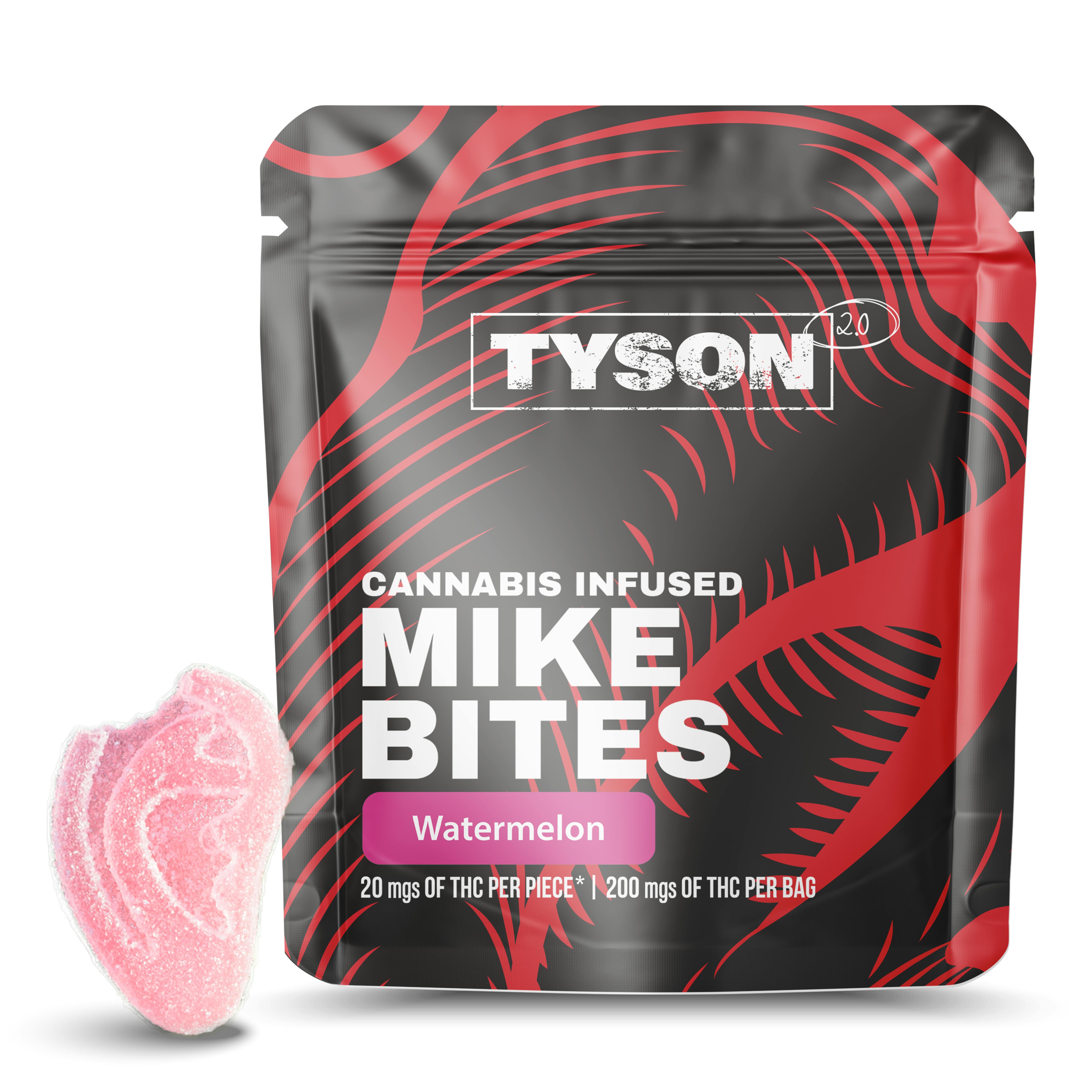 Tyson 2.0 Watermelon Mike Bites Gummies 200mg — EDIBLES