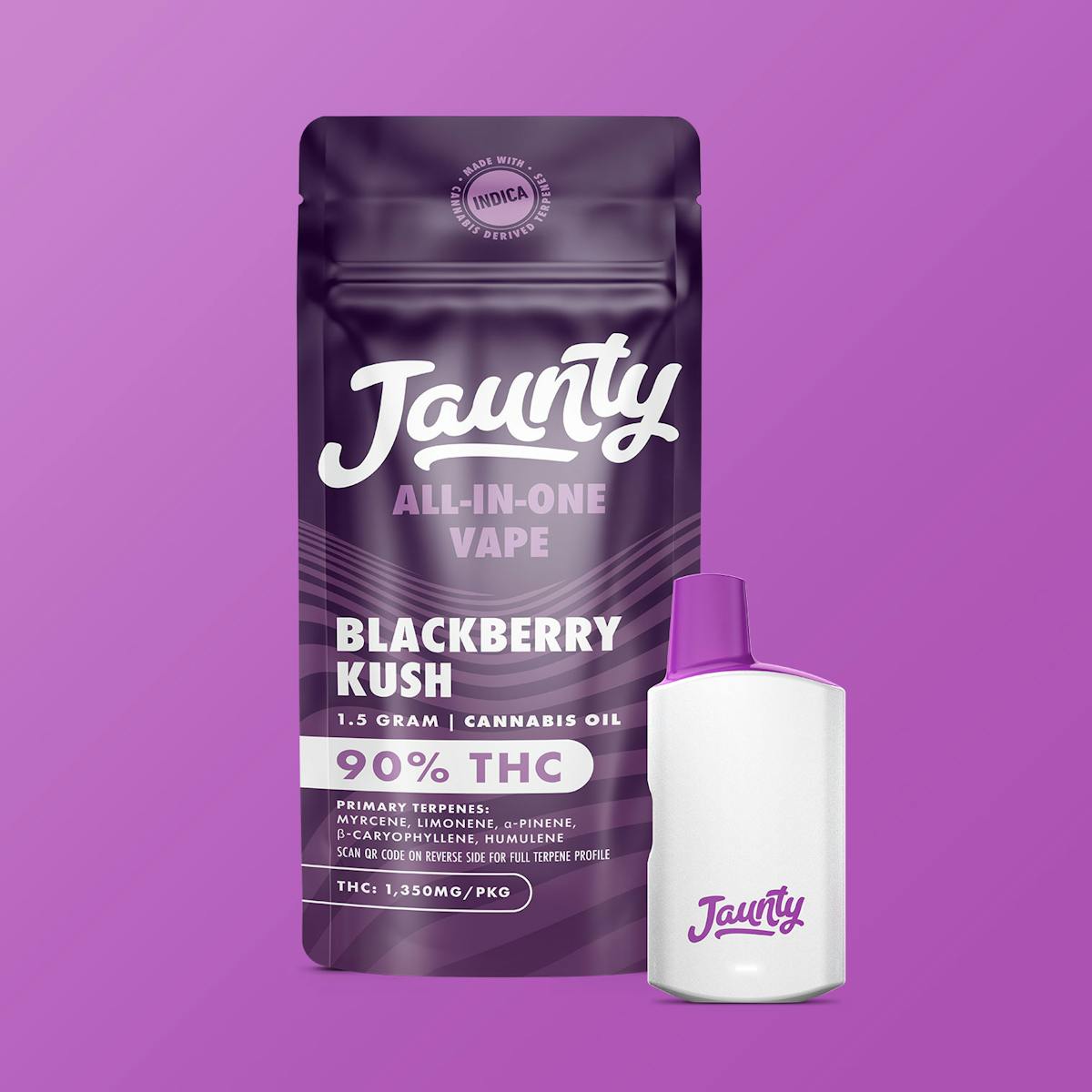 Photo of Jaunty | Blackberry Kush | All-In-One Vape 1.5g