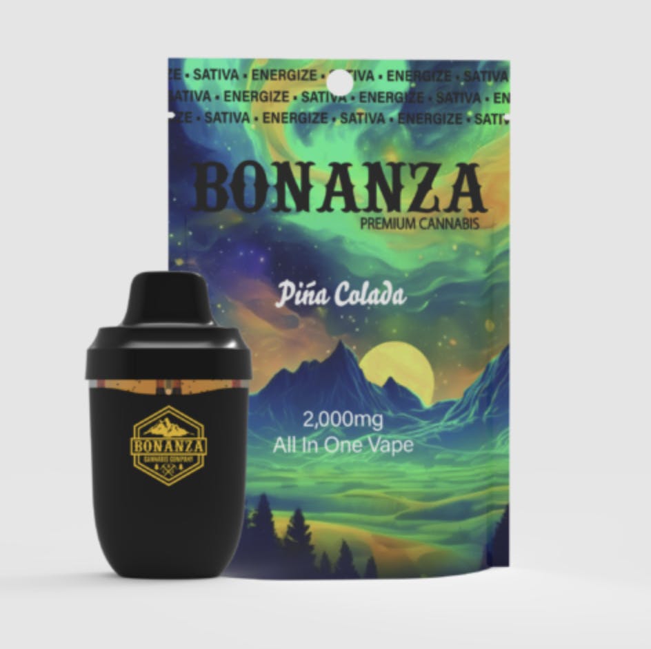 Bonanza- 2g Pina Colada AIO Vape- Sativa