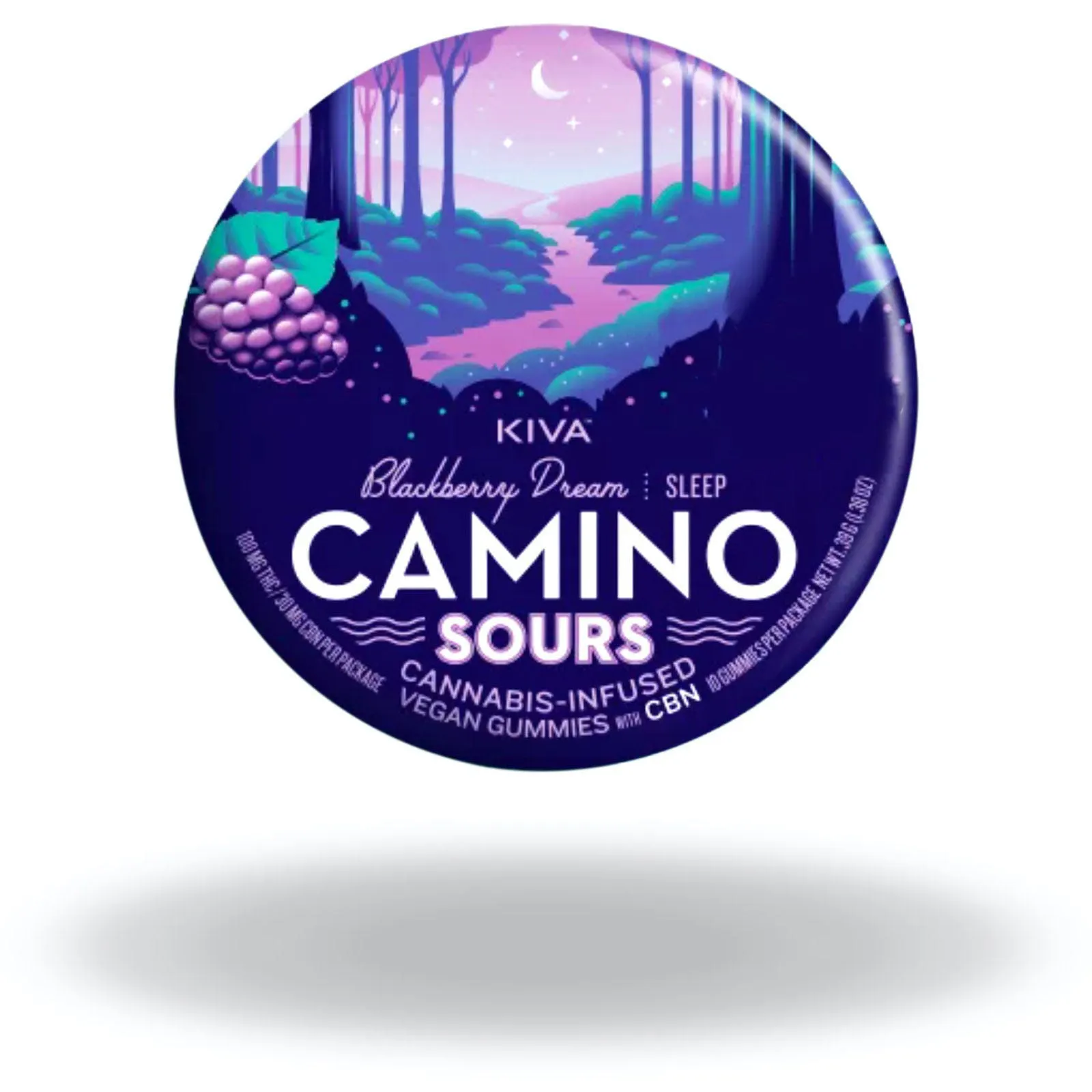 Gummies | Camino Sours | Blackberry Dream [1:1:1 THC:CBN:CBD