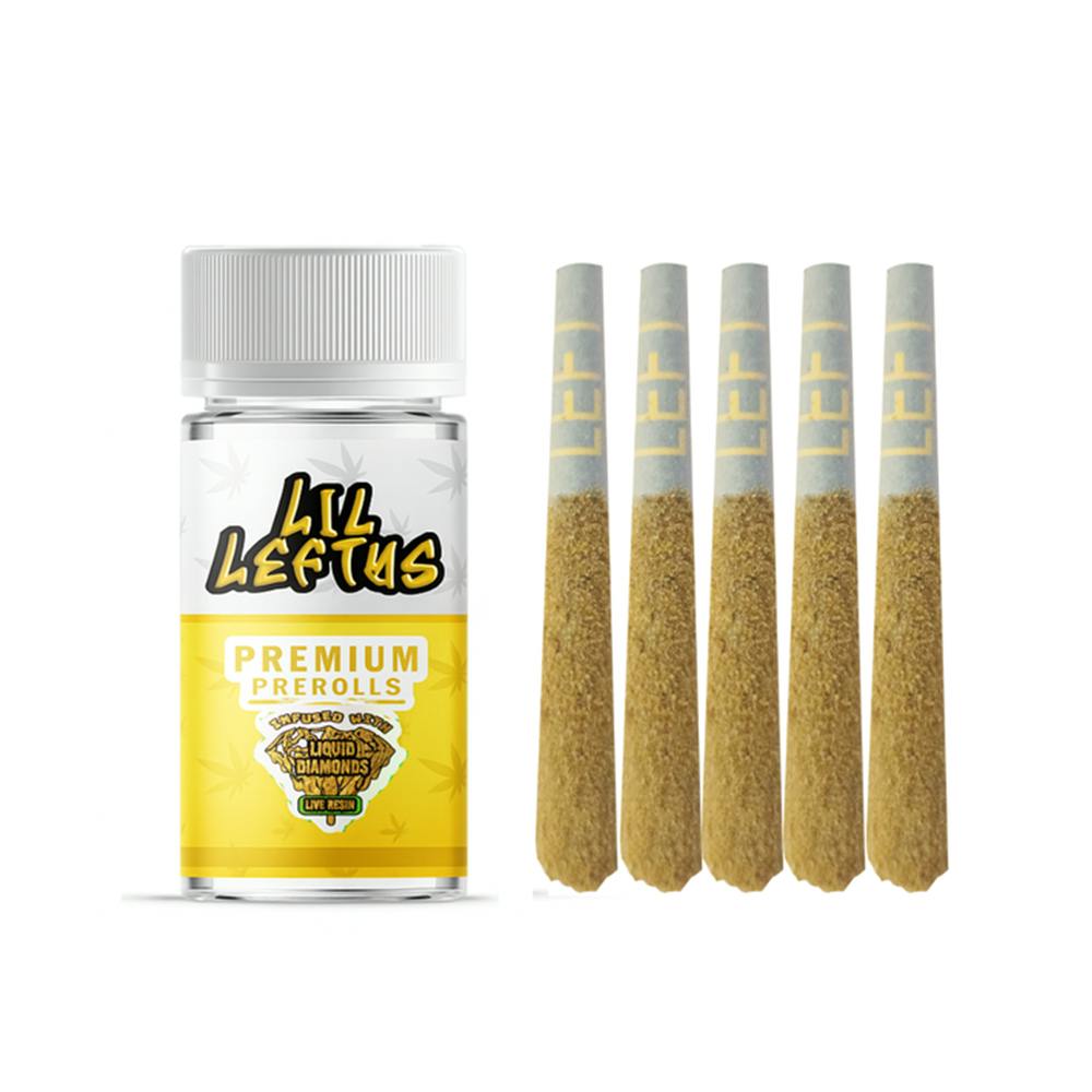 Left Coast - 5 Pack .75g Infused Prerolls - Banana Creme Pie