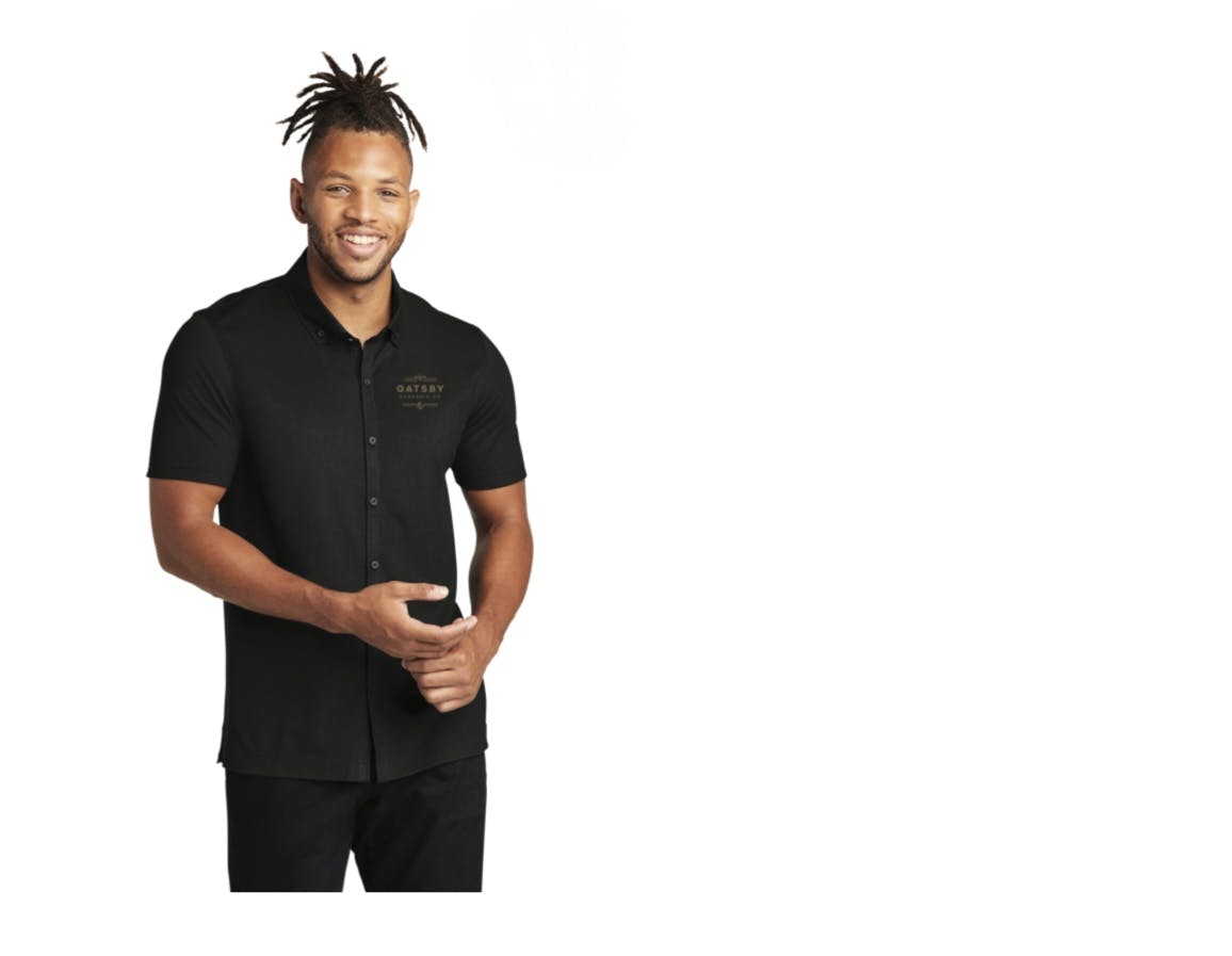 Product: GATSBY CANNABIS CO. MERCH | FULL-BUTTON POLO - MENS | XL