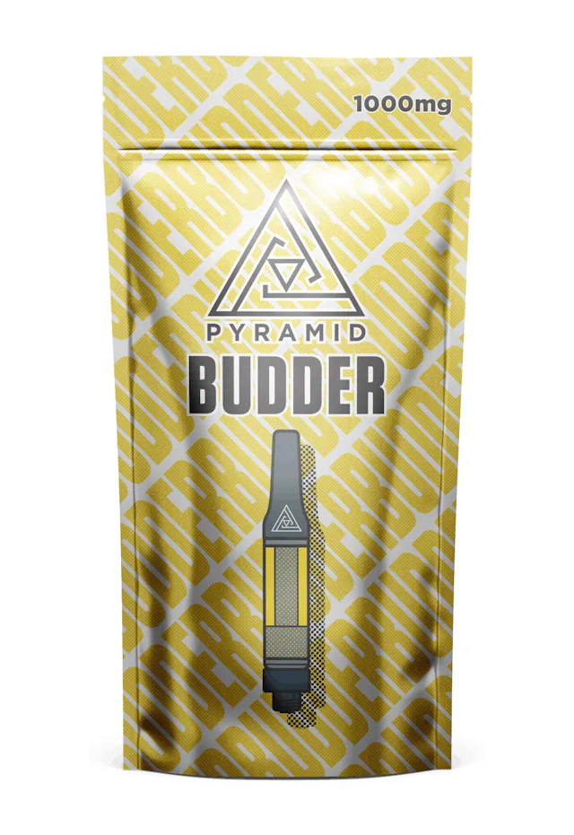 Pyramid Budder Cart Glitter Gas 1g (indica hybrid, cartridges)
