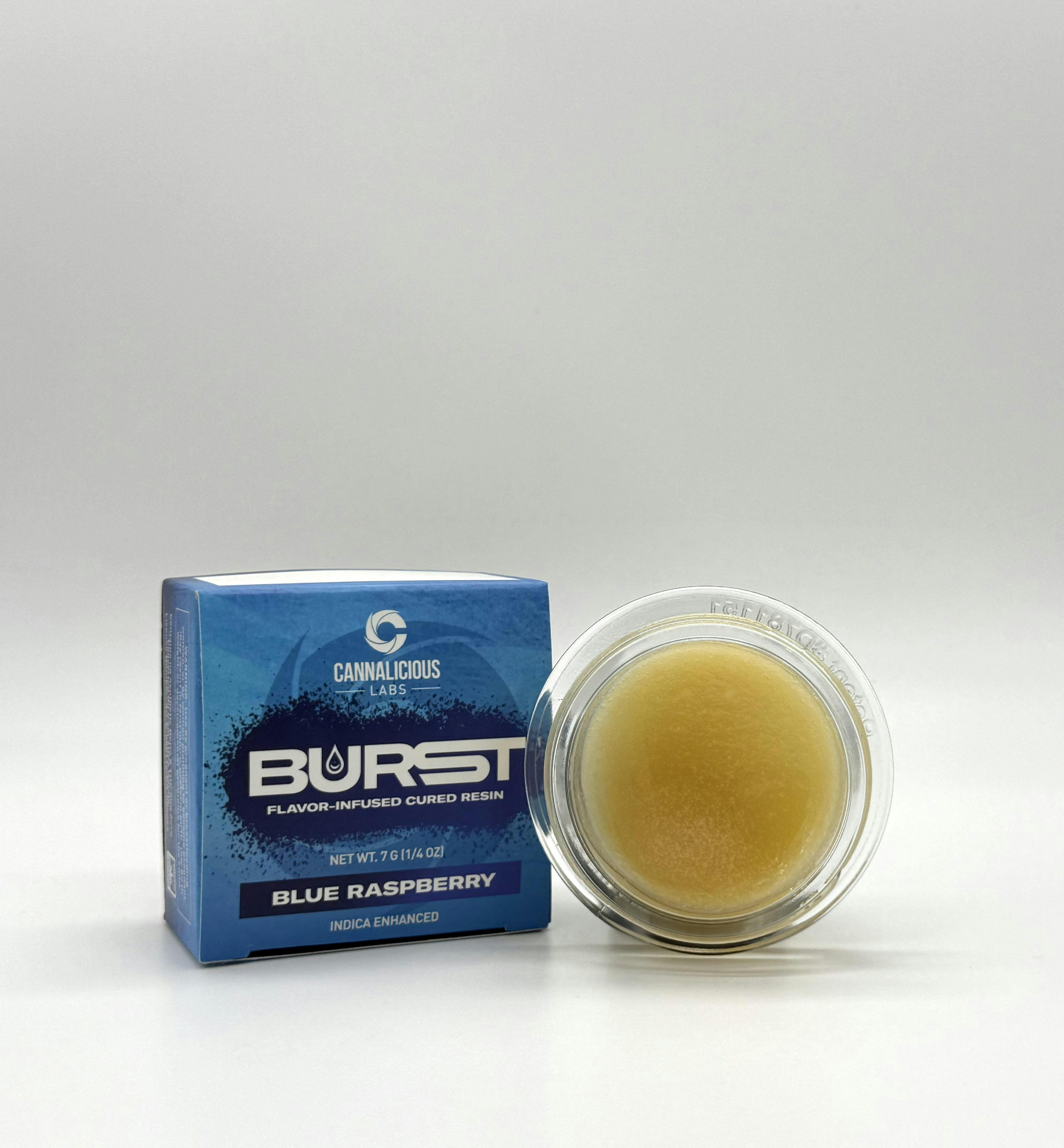 Cannalicious - 7g Cured Resin Baller Jar - Blue Raspberry Burst