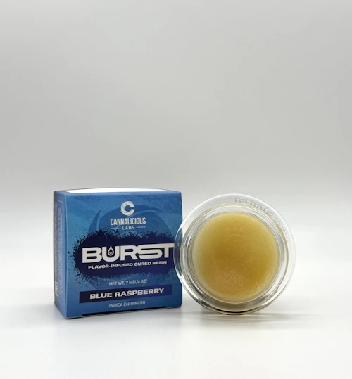 Cannalicious - 7g Cured Resin Baller Jar - Blue Raspberry Burst