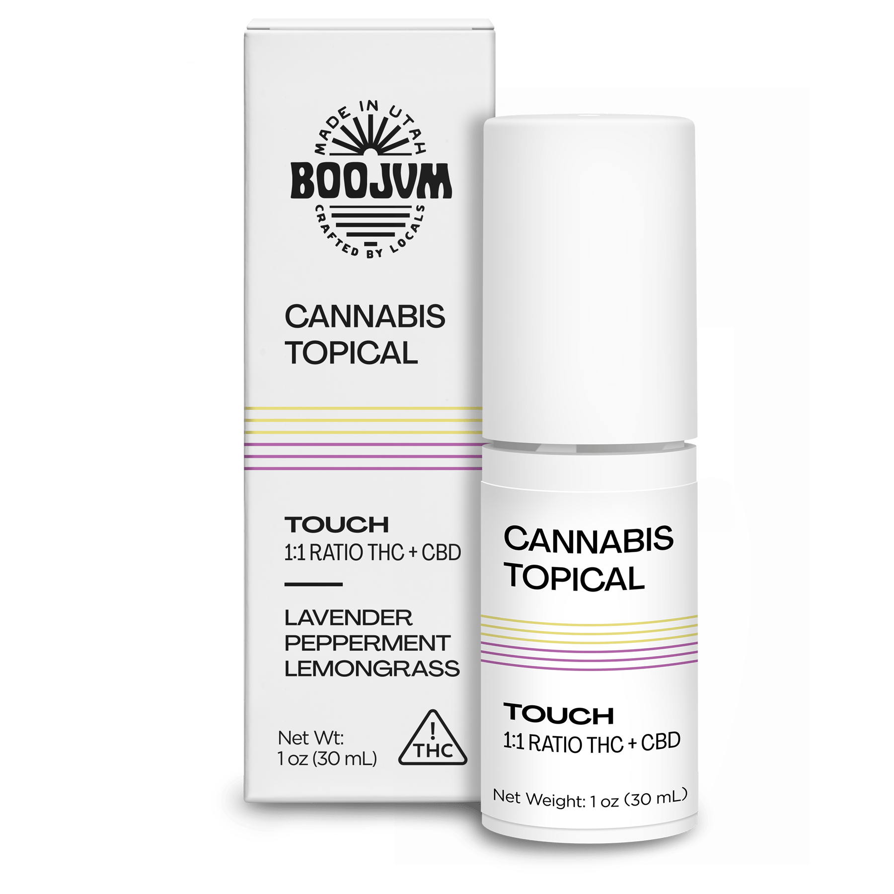 1:1 THC:CBD Touch Massage and Bath Oil 30ml