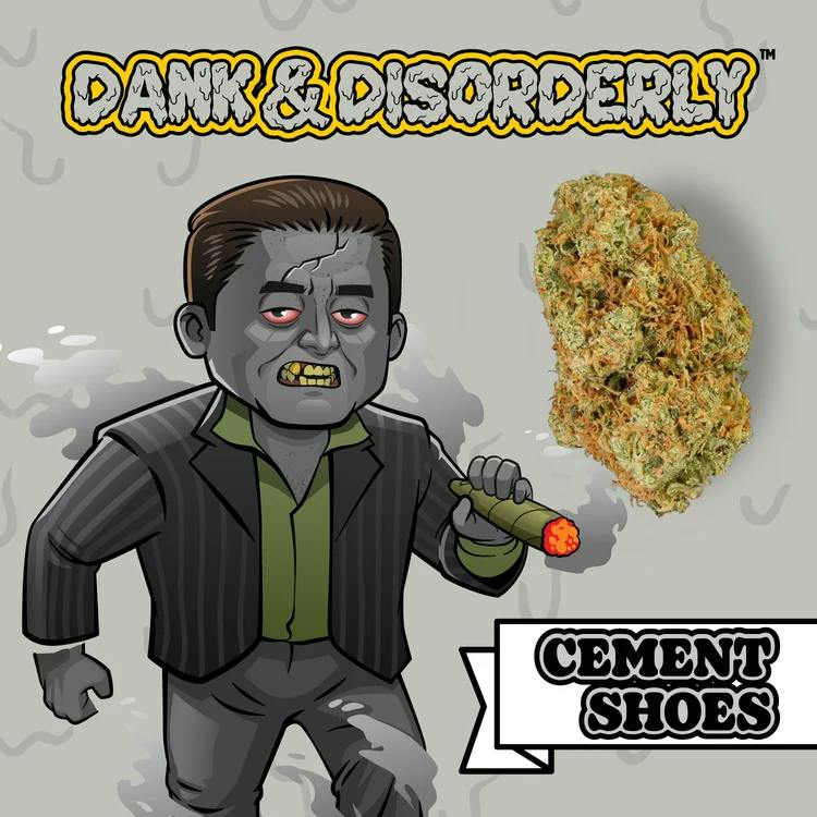 Dank & Disorderly - 14g Prepack Jar - Cement Shoes