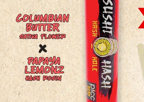 Product Sushi Hash - Columbian Butter x Papaya Lemon