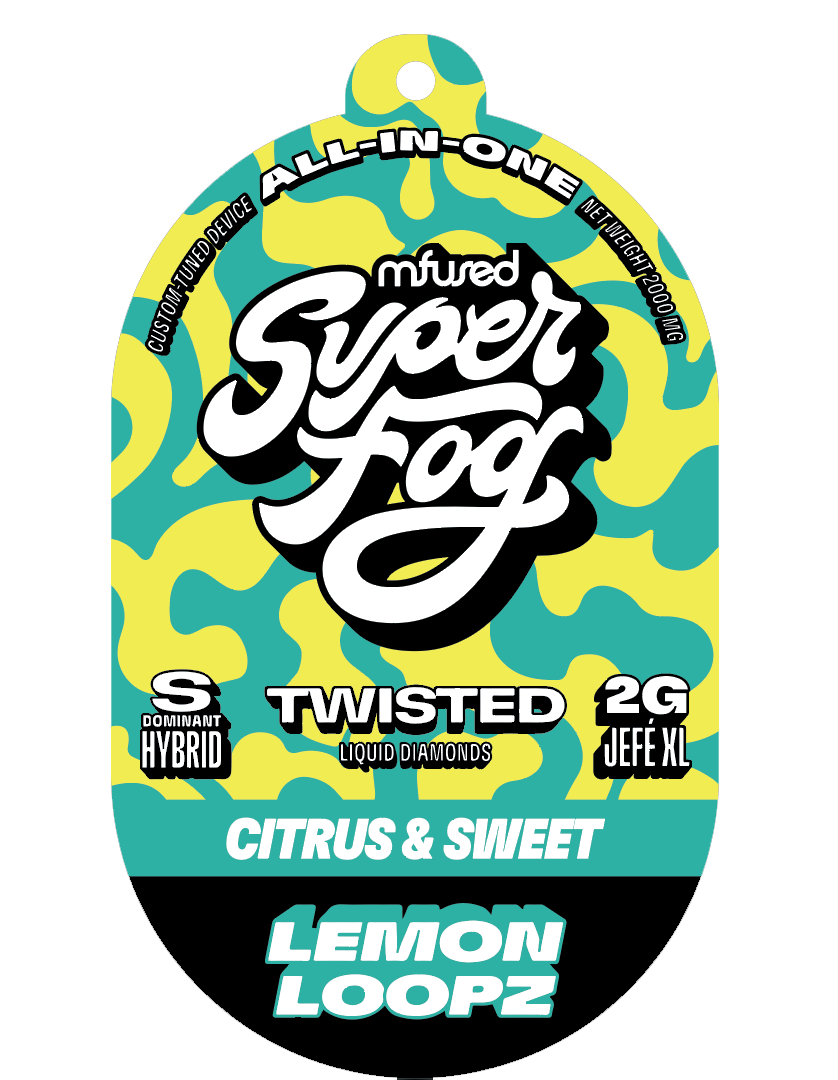 Super Fog Twisted Lemon Loopz Disposable Vape 2g