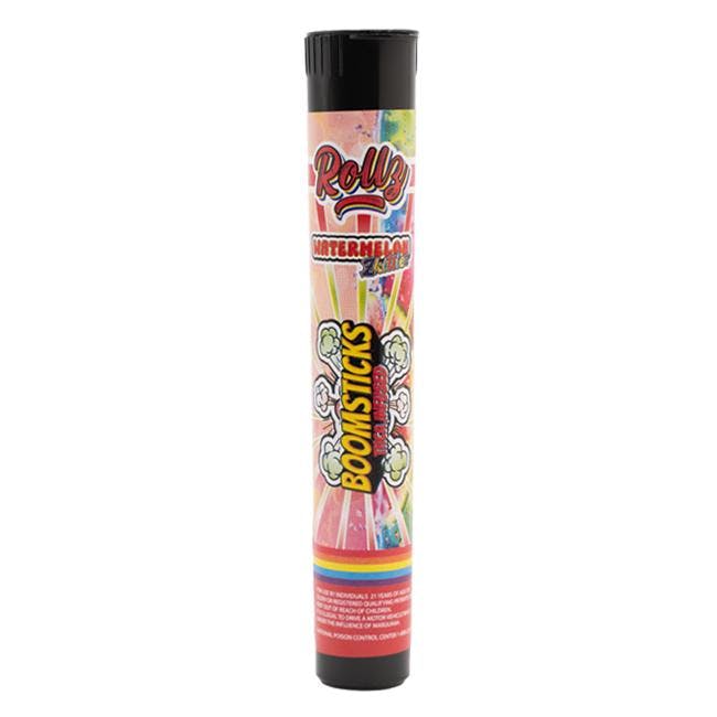 Rollz Boomsticks - 1g THCA Infused Preroll - Watermelon Zkittlez