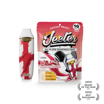 Jeeter World Cup - 1g Liquid Diamond Disposable - London Pound (Limited Edition) - DISPOSABLES by Jeeter at King of Budz