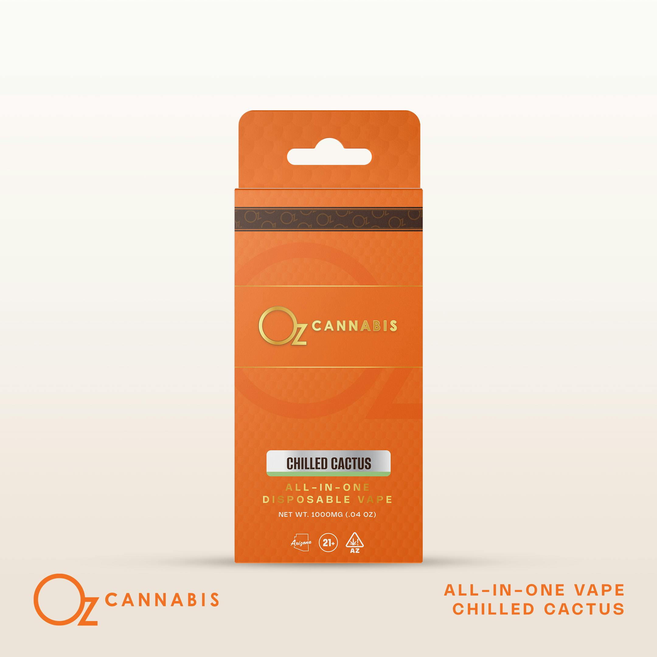 Oz Cannabis Disposable Vape 1g Chilled Cactus