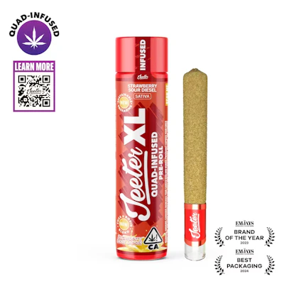 Jeeter - 2g Quad Infused Preroll - Strawberry Sour Diesel