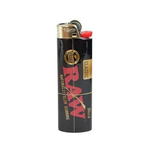 Raw Black Bic Lighter-active