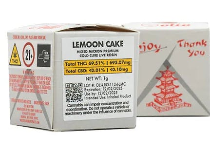 Olio Cold Cure Live Rosin | 1g | Lemoon Cake