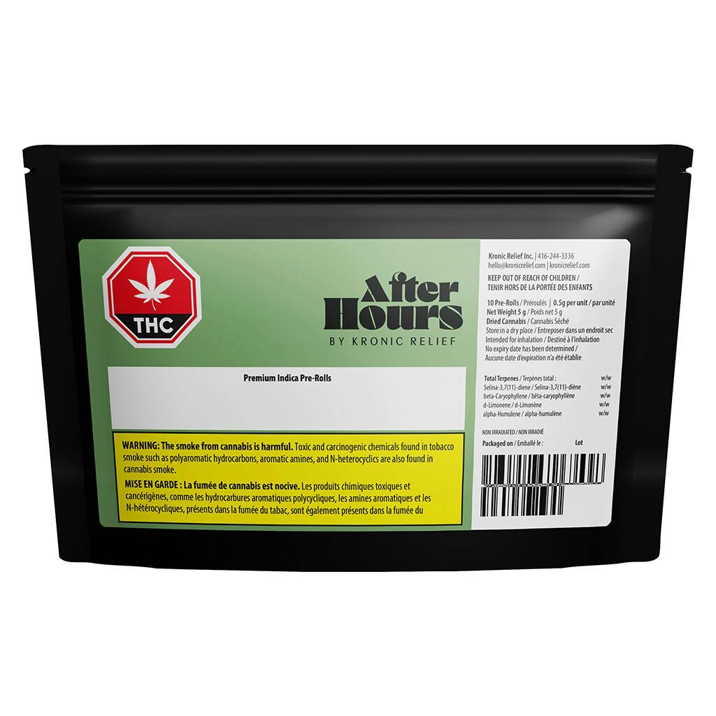 After hours -  jamaican funk (premium indica pre-roll) - 10x0. 5g