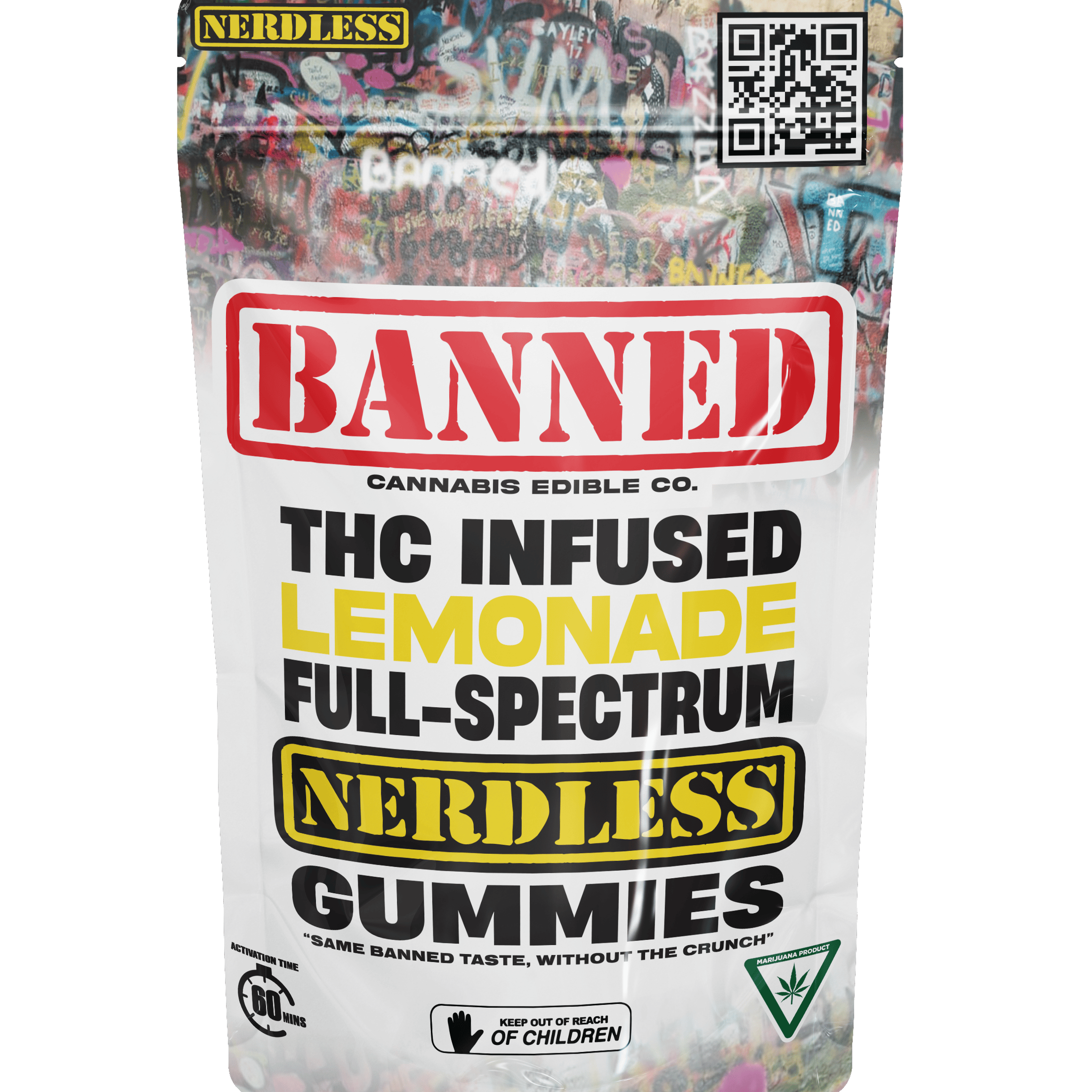 Banned - 200mg Nerdless Gummies - Lemonade