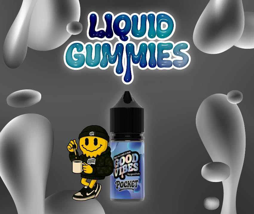 Product Blue Raspberry Pocket Size Liquid Gummies Tincture | 150mg