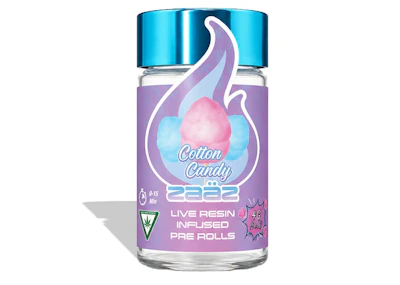 Zaaz - 5-Pack .8g Infused Prerolls - Cotton Candy - PRE_ROLLS by Zaaz at King of Budz