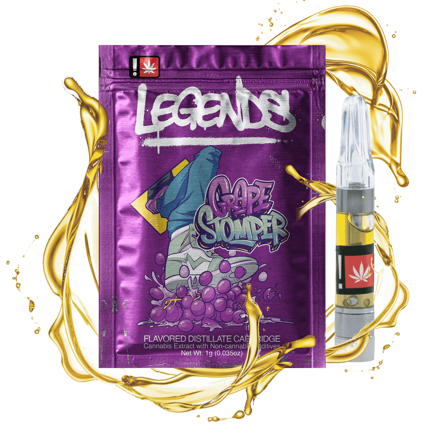 Legends 1g Cart | Grape Stomper | Hippy Trip
