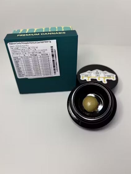 Product: Bountiful Farms | Platinum Candy Pineapple |  Premium Live Hash Rosin - 1g