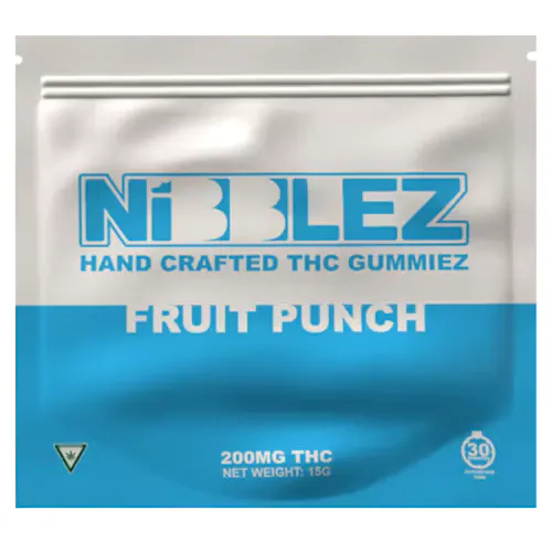 Nibblez – 200mg Gummies – Fruit Punch-active
