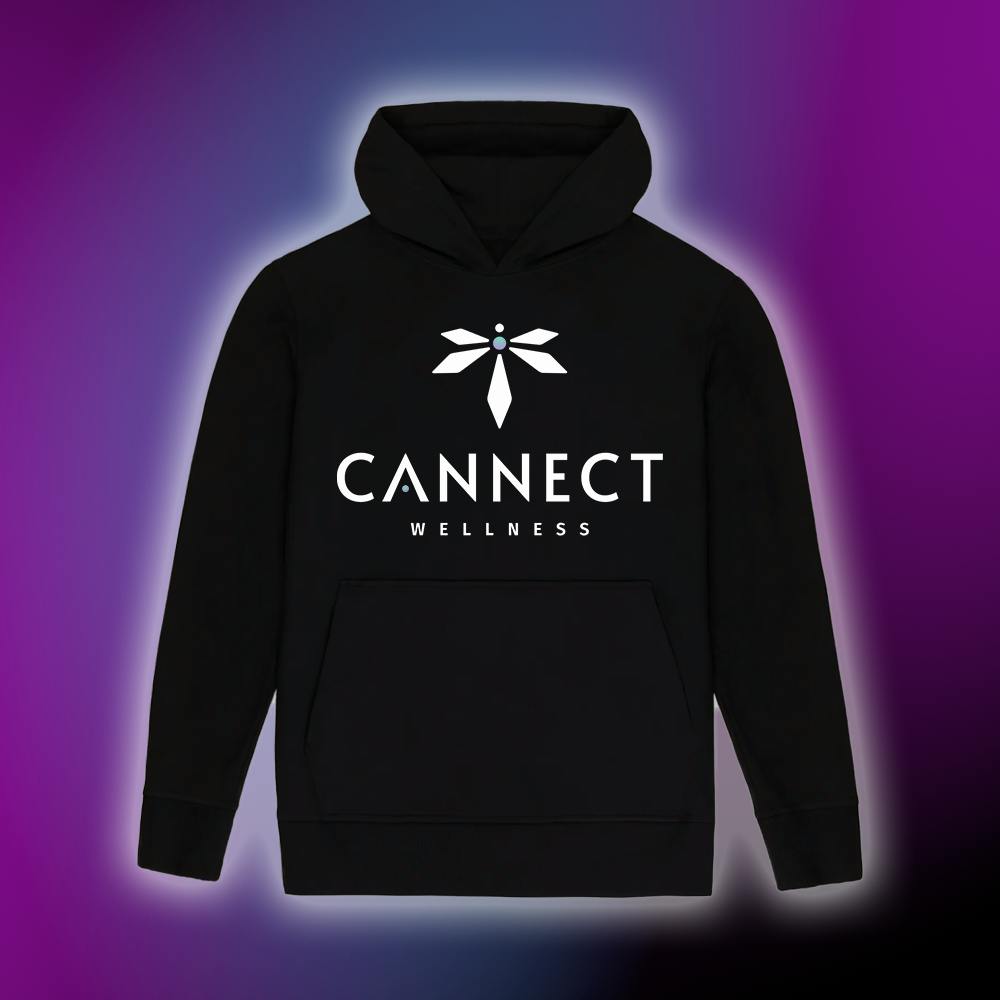 Product Cannect Wellness Black Hoodie