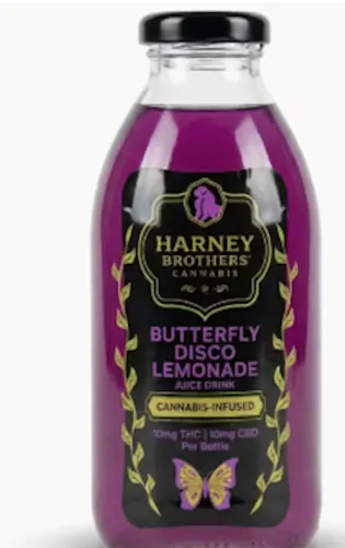 HARNEY BROTHERS | BUTTERFLY DISCO LEMONADE | 1:1 THC:CBD | 10MG(16OZ)-active