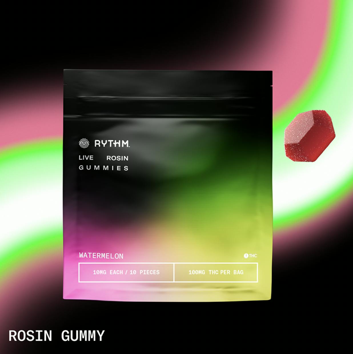 Rythm | Watermelon | Live Rosin | 100mg | 10ct