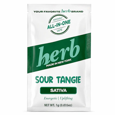 Herb - 1g Disposable - Sour Tangie - DISPOSABLES by HERB at King of Budz