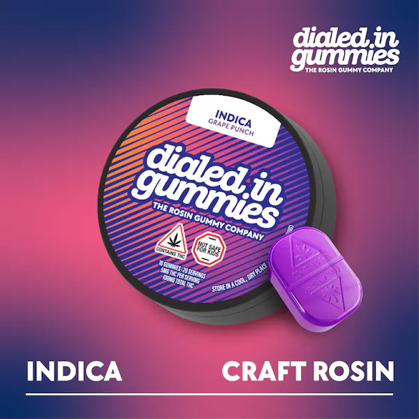 100mg - Grape Punch - Rosin Gummies (10pk)