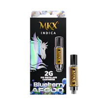MKX 2 Gram 510 Thread Carts - Blueberry Afgoo 2g 510 Thread - Indica
