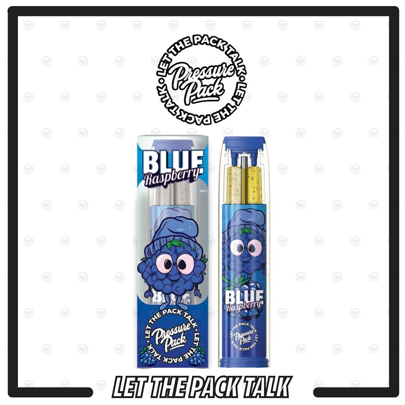 Pressure Pack Disposable Vape | Blue Raspberry