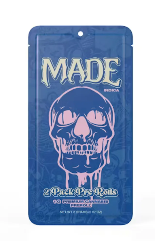 Made Pre-Roll Pack Berry Kimber OG 2pk/1g (indica hybrid, packs)