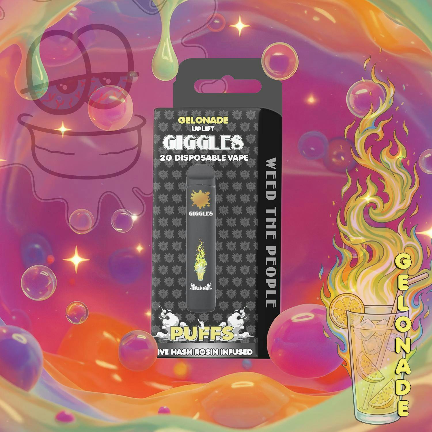 Giggles - 2g Live Rosin Disposable - Gelonade