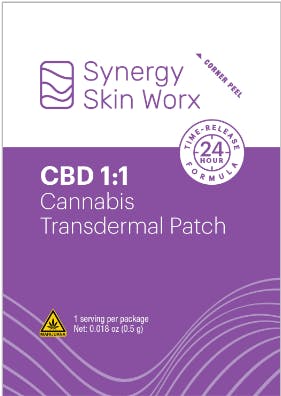 Transdermal Patch Synergy Skin Worx CBD 1 1 Silverleaf Helena