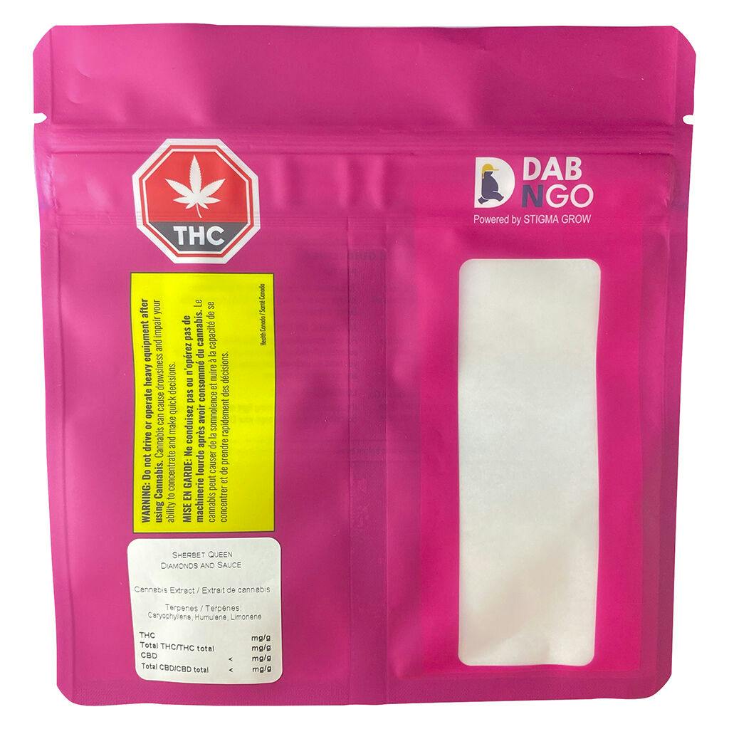 Dab bods - dab n go sherbet queen diamonds and sauce