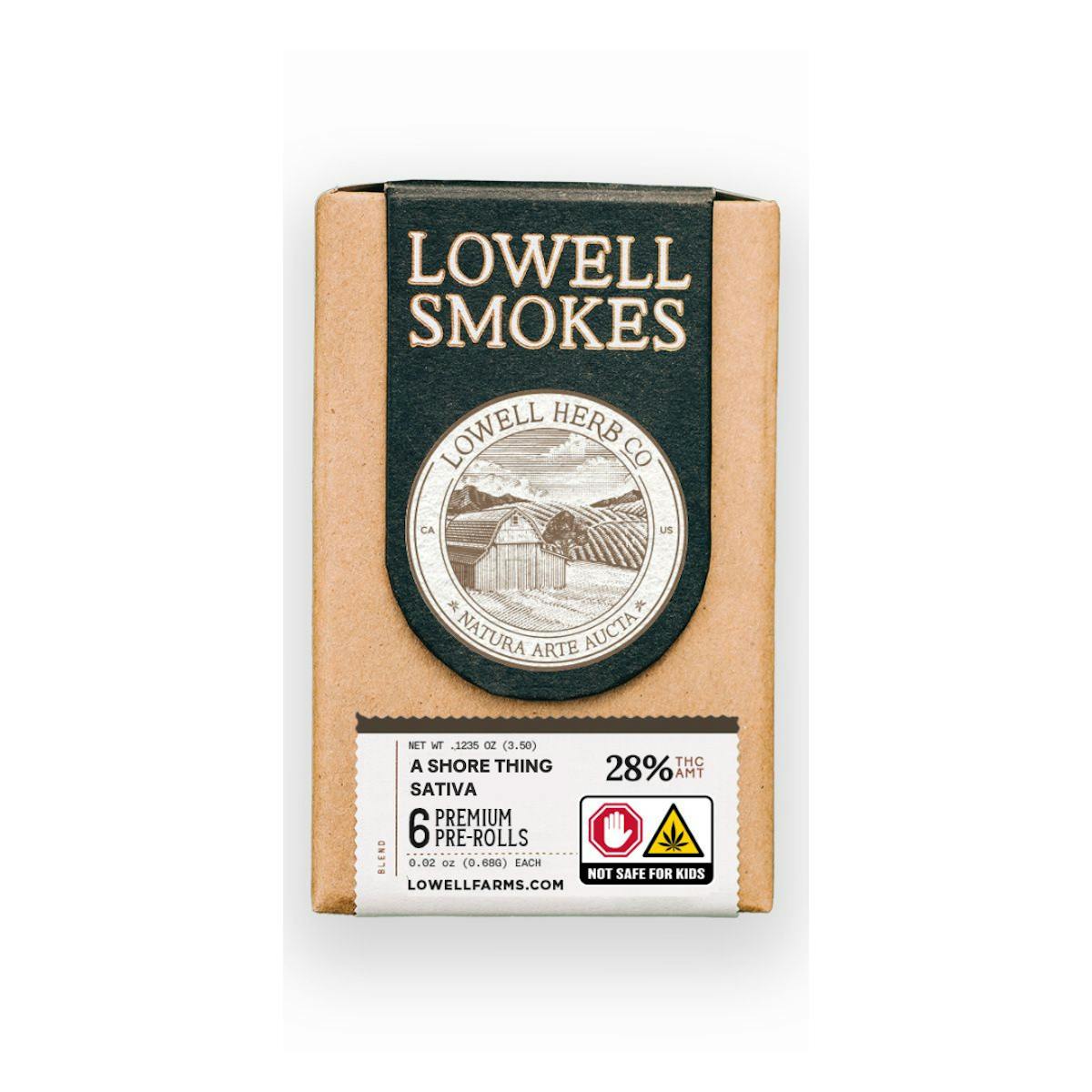 Photo of Lowell | A Shore Thing Sativa Blend | 6pk Pre Rolls